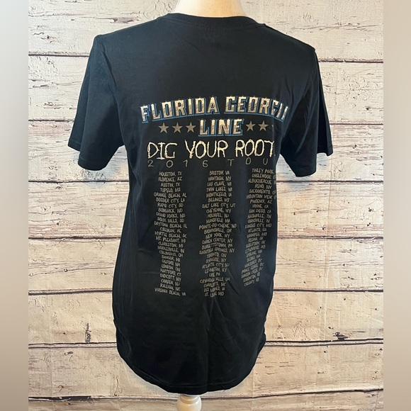 Florida Georgia Line T-Shirt "Dig Your Roots" Tour 2016-Small - Picture 2 of 2